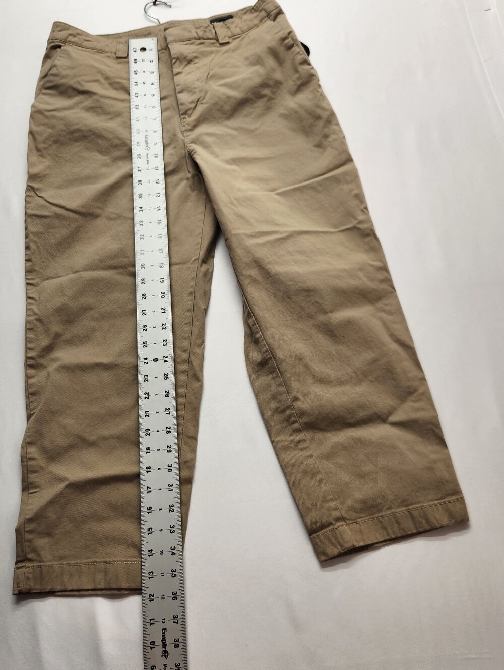 ⭐️GAP Everyday Straight Khaki Pants Womens 12 Tan Beige Chino Cotton Stretch - Picture 6 of 12